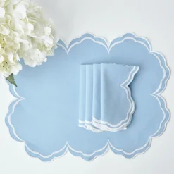 Placemats<Mrs. Alice Serena Cornflower Blue Placemats (Set of 4)