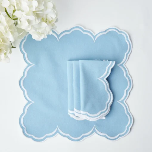 Placemats<Mrs. Alice Serena Cornflower Blue Placemats (Set of 4)