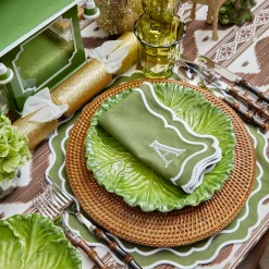 Dinner Plates | Crockery Sets<Mrs. Alice Serena Green Cabbage Dinner Plate (Set of 4)