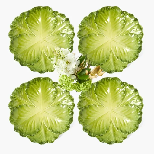 Starter Plates | Crockery Sets<Mrs. Alice Serena Green Cabbage Starter Plate (Set of 4)