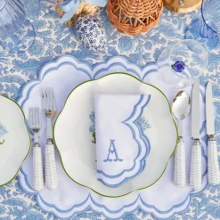 Napkins | Mrs. Alice Monogram<Mrs. Alice Serena White Napkins (Set of 4)