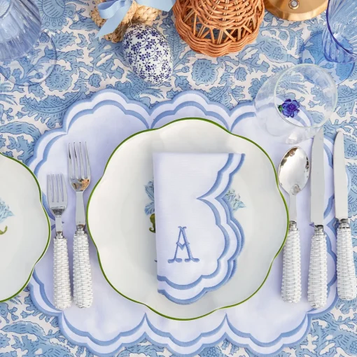 Napkins | Mrs. Alice Monogram<Mrs. Alice Serena White Napkins (Set of 4)