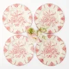 Dinner Plates | Crockery Sets<Mrs. Alice Seville Pink Gardênia Dinner Plate (set of 4)