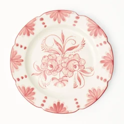 Dinner Plates<Mrs. Alice Seville Pink Gardênia Dinner Plate