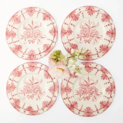 Crockery Sets<Mrs. Alice Seville Pink Gardênia Dinner & Starter Plates (Set of 8)