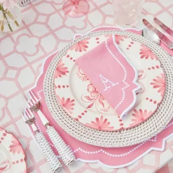 Dinner Plates<Mrs. Alice Seville Pink Gardênia Dinner Plate