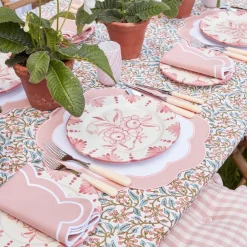 Dinner Plates | Crockery Sets<Mrs. Alice Seville Pink Gardênia Dinner Plate (set of 4)