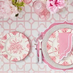 Crockery Sets<Mrs. Alice Seville Pink Gardênia Dinner & Starter Plates (Set of 8)