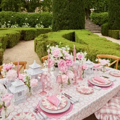 Dinner Plates<Mrs. Alice Seville Pink Gardênia Dinner Plate