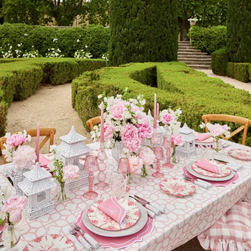 Dinner Plates<Mrs. Alice Seville Pink Gardênia Dinner Plate