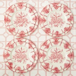 Crockery Sets<Mrs. Alice Seville Pink Gardênia Dinner & Starter Plates (Set of 8)