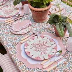 Dinner Plates<Mrs. Alice Seville Pink Gardênia Dinner Plate