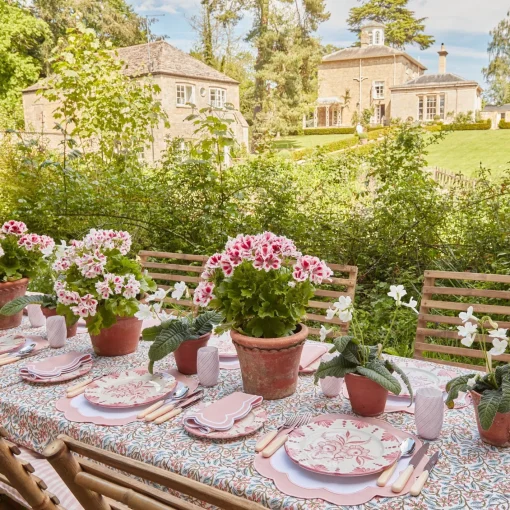 Dinner Plates<Mrs. Alice Seville Pink Gardênia Dinner Plate