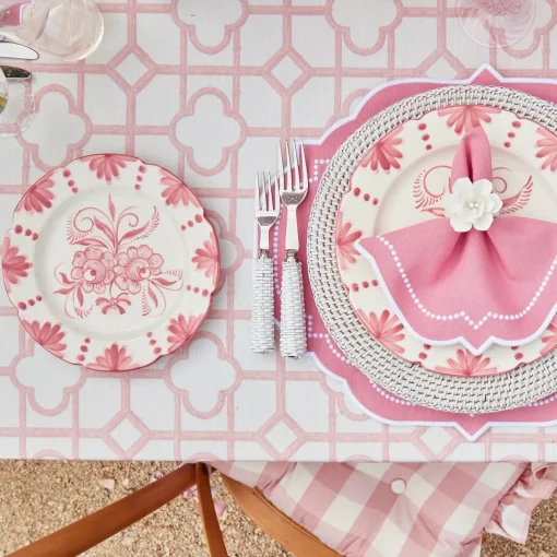 Crockery Sets<Mrs. Alice Seville Pink Gardênia Dinner & Starter Plates (Set of 8)