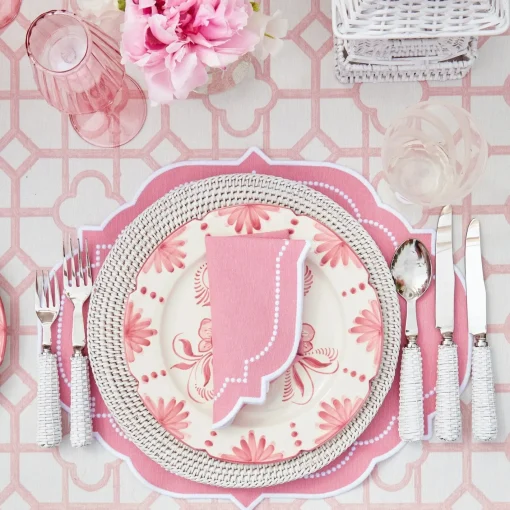 Dinner Plates | Crockery Sets<Mrs. Alice Seville Pink Gardênia Dinner Plate (set of 4)