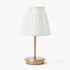 Rechargeable Table Lamps | For The Homemaker<Mrs. Alice Short Rechargeable Lamp with Cream Shade (18cm)