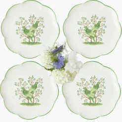 Summer Crockery | Dinner Plates<Mrs. Alice Singing Bird Dinner Plates (Set of 4)