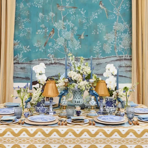 Summer Candleware | Candle Holders<Mrs. Alice Small Blue Parrot Candle Holder (Pair)