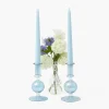 Summer Glassware | Summer Candleware<Mrs. Alice Small Camille Azure Candle Holders (Pair)