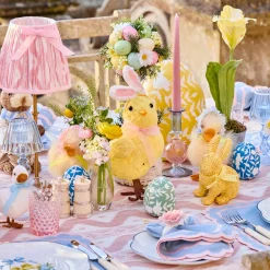 Candle Holders<Mrs. Alice Small Camille Pink & Blue Candle Holder (Pair)