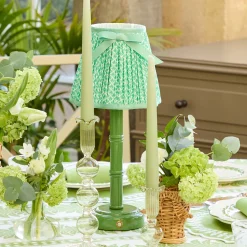 Summer Glassware | Summer Candleware<Mrs. Alice Small Eden Green Candle Holders (Pair)