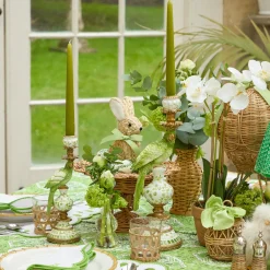 Summer Candleware | Candle Holders<Mrs. Alice Small Green Parrot Candle Holders (Pair)