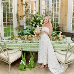 Spring Decorations<Mrs. Alice Small Luciana Bow Rattan Scalloped Bowl