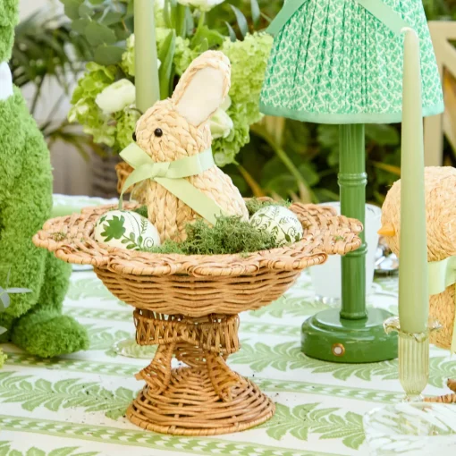 Spring Decorations<Mrs. Alice Small Luciana Bow Rattan Scalloped Bowl