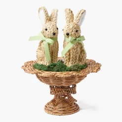 Spring Decorations<Mrs. Alice Small Luciana Bow Rattan Scalloped Bowl