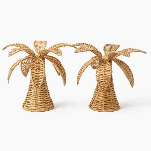Year-round Decorations | Spring Decorations<Mrs. Alice Small Rattan Palm Tree (Pair)