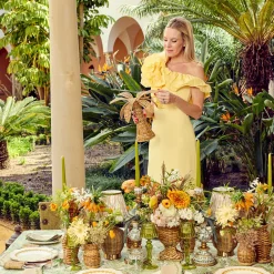 Year-round Decorations | Spring Decorations<Mrs. Alice Small Rattan Palm Tree (Pair)