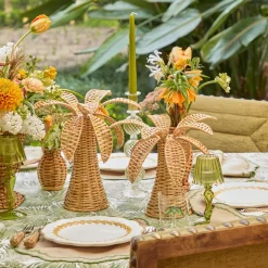 Year-round Decorations | Spring Decorations<Mrs. Alice Small Rattan Palm Tree (Pair)
