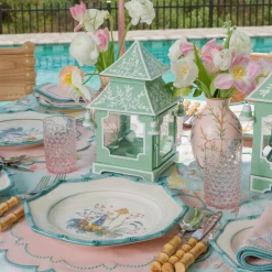 Summer Glassware | Glassware Sets<Mrs. Alice Small Rose Pink Hobnail Jug & Glasses (Set of 6)