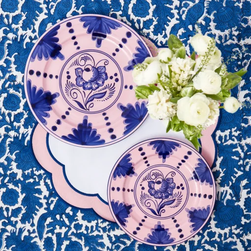 Placemats<Mrs. Alice Sofia Pink Appliqué Placemats (Set of 4)