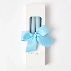 Summer Candleware | Candles<Mrs. Alice Soft Blue Candles (Set of 8)