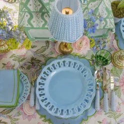 Summer Crockery | Dinner Plates<Mrs. Alice Soft Blue Lace Dinner Plates (Set of 4)