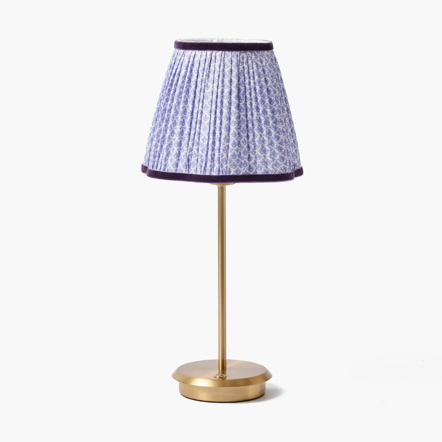 Rechargeable Table Lamps<Mrs. Alice Tall Rechargeable Lamp with Lilac Lotus Shade (18cm)