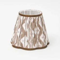 Rechargeable Table Lamps<Mrs. Alice Tall Rechargeable Lamp with Chocolate Ikat Shade (18cm)