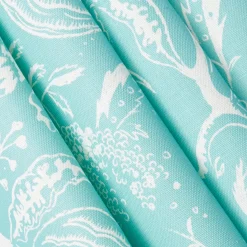 Serena Fresson Fabrics<Mrs. Alice Turquoise Chelsea Square Fabric