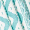 Serena Fresson Fabrics<Mrs. Alice Turquoise Ikat Stripe Fabric
