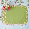 Placemats<Mrs. Alice Valérie Green & Pink Placemats (Set of 4)