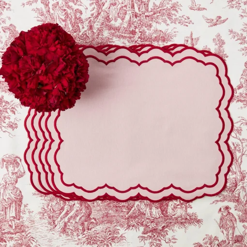 Placemats<Mrs. Alice Valérie Pink Placemats (Set of 4)