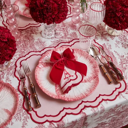 Placemats<Mrs. Alice Valérie Pink Placemats (Set of 4)