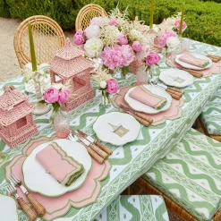 Furniture | Furniture<Mrs. Alice Vivienne Rattan Chair with Ikat Seat Pad Cushion