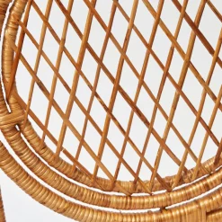 Furniture | Furniture<Mrs. Alice Vivienne Rattan Chair with Ikat Seat Pad Cushion