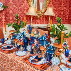Autumn Decorations<Mrs. Alice White Chinoiserie Tole Pumpkin Family