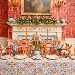 Autumn Decorations<Mrs. Alice White Chinoiserie Tole Pumpkin Family