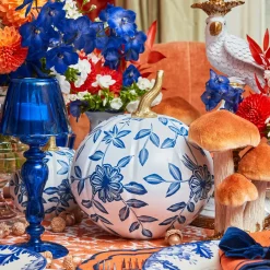 Autumn Decorations<Mrs. Alice White Chinoiserie Tole Pumpkin Family