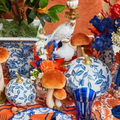 Autumn Decorations<Mrs. Alice White Chinoiserie Tole Pumpkin Family