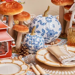 Autumn Decorations<Mrs. Alice White Chinoiserie Tole Pumpkin Family